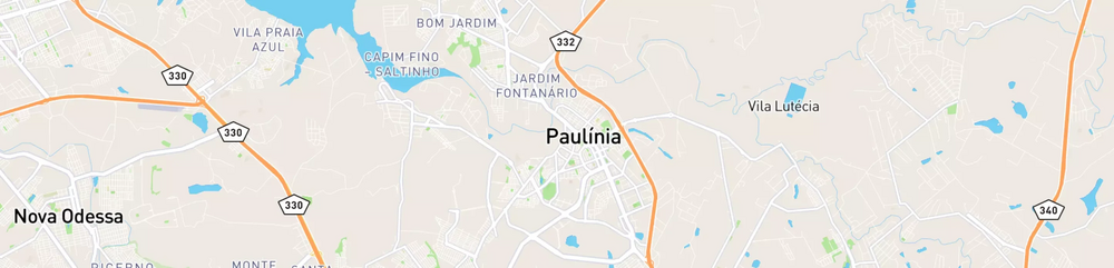 Mapa mostrando localização do terminal logístico de Paulínia, da Petrobras.