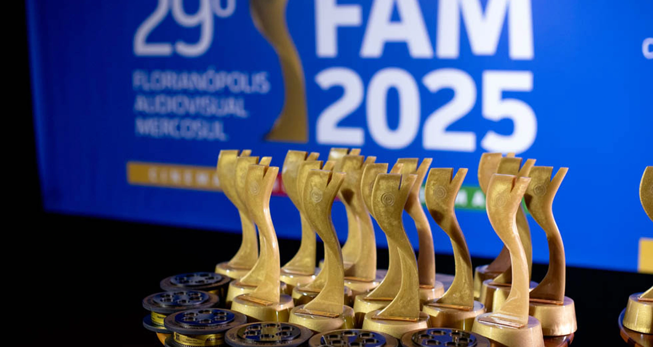 Troféus do FAM - Florianópolis Audiovisual Mercosul.