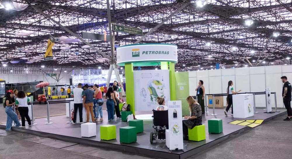 Stand da Petrobras na Campus Party