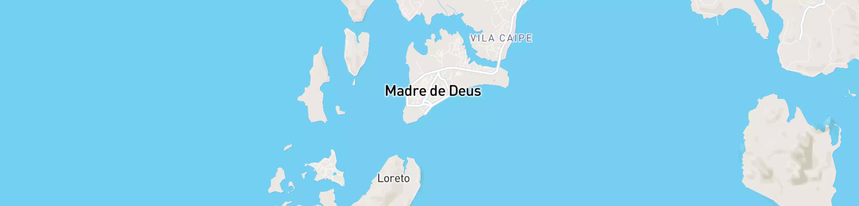 Mapa mostrando localização do terminal logístico de Madre de Deus, da Petrobras.