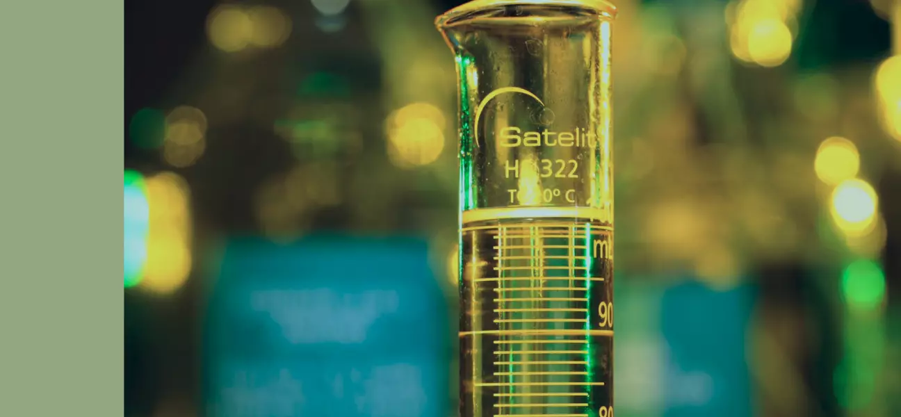 Petrobras Oil stored in a glass tube.