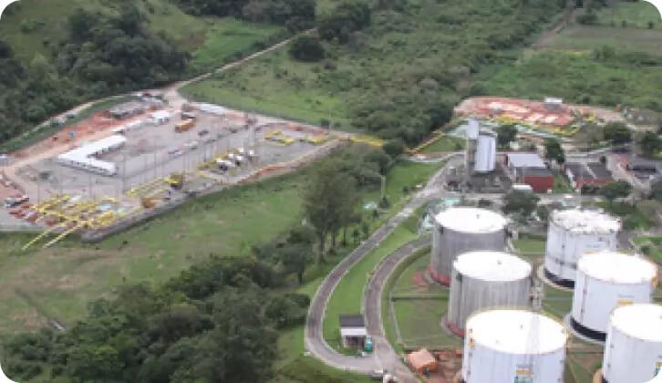 Picture of the Petrobras logistics terminal in Japeri.