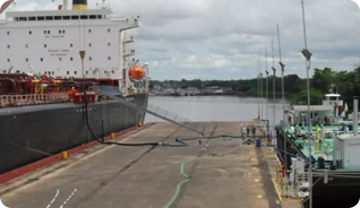 Picture of the Petrobras logistics terminal in Macapá.