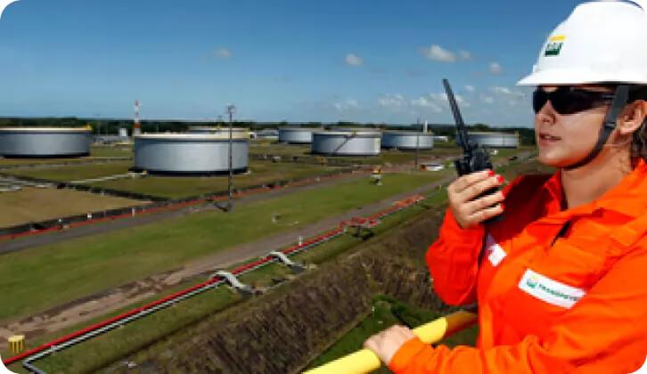 Picture of the Petrobras logistics terminal in Osório.