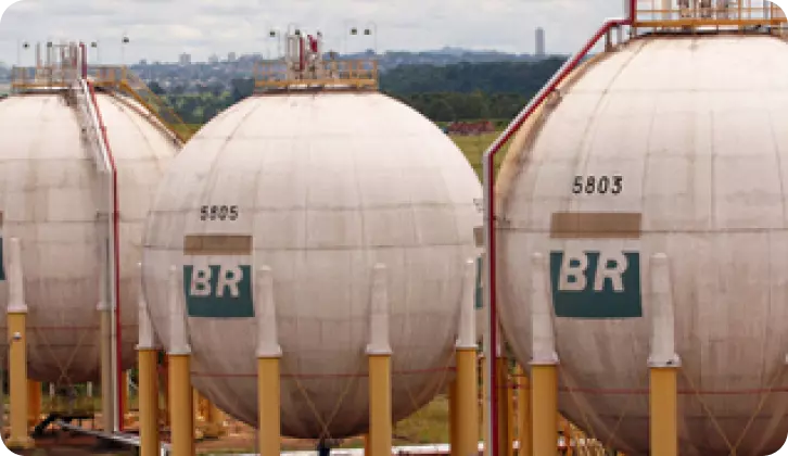 Foto do terminal logístico de Senador Canedo, da Petrobras.